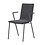 Veba Fortis - Stapelbare conferentie armstoel | Donker grijs | 53x62x85(H)cm | 151536