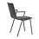 Veba Fortis - Stapelbare conferentie armstoel | Donker grijs | 53x62x85(H)cm | 151536