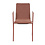 Veba Fortis - Stapelbare conferentie armstoel | Bruin-Rood | 53x62x85(H)cm | 151576