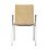 Veba Fortis - Stapelbare conferentie armstoel | Stainless Steel Matt/Hout | 53x60x89(H)cm | 151586
