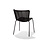 Veba Luca - Stapelbare stoel | Zwart | 57x59x80(H)cm | 151514