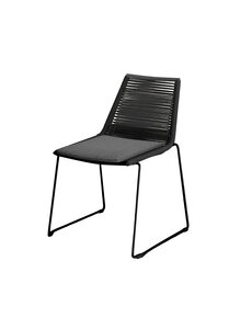 Veba Kimo - Stapelbare stoel incl. zitkussen | Zwart | 57x59x80(H)cm | 152512