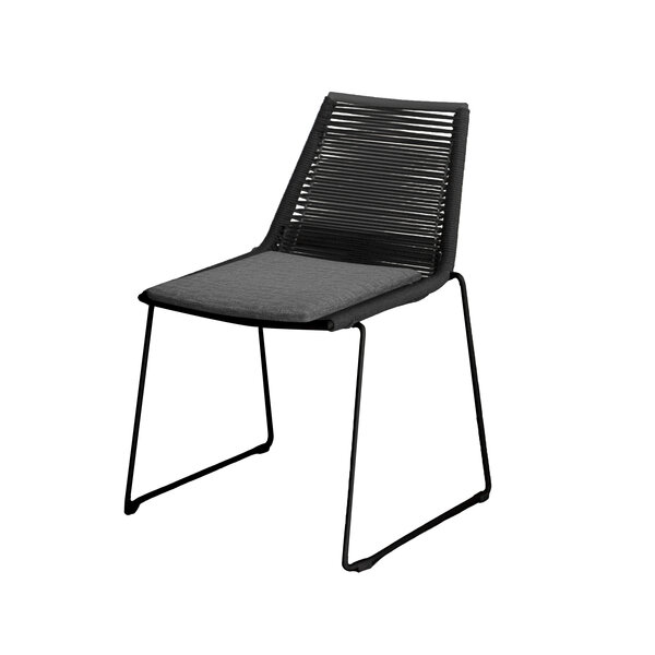 Veba Kimo - Stapelbare stoel incl. zitkussen | Zwart | 57x59x80(H)cm | 152512