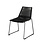 Veba Kimo - Stapelbare stoel incl. zitkussen | Zwart | 57x59x80(H)cm | 152512