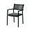 Veba Ember - Stapelbare armstoel incl. zitkussen | Zwart | 55x58x84(H)cm | 152511