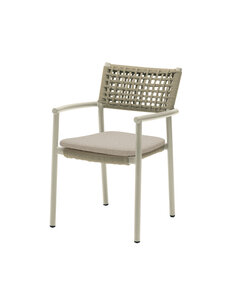 Veba Ember - Stapelbare armstoel incl. zitkussen | Zand | 55x58x84(H)cm | 152591