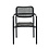 Veba Dante - Stapelbare armstoel incl. zitkussen | Zwart | 55.5x59.5x82(H)cm | 156511