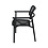 Veba Dante - Stapelbare armstoel incl. zitkussen | Zwart | 55.5x59.5x82(H)cm | 156511