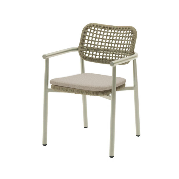 Veba Dante - Stapelbare armstoel incl. zitkussen | Zand | 55.5x59.5x82(H)cm | 156591