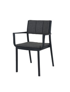Veba Rocco - Stapelbare armstoel | Zwart | 59.7x52x82.9(H)cm | 151513