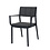 Veba Rocco - Stapelbare armstoel | Zwart | 59.7x52x82.9(H)cm | 151513