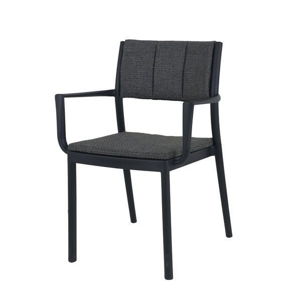 Veba Rocco - Stapelbare armstoel | Zwart | 59.7x52x82.9(H)cm | 151513