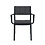 Veba Rocco - Stapelbare armstoel | Zwart | 59.7x52x82.9(H)cm | 151513