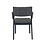 Veba Rocco - Stapelbare armstoel | Zwart | 59.7x52x82.9(H)cm | 151513