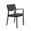 Veba Rocco - Stapelbare armstoel | Zwart | 59.7x52x82.9(H)cm | 151513