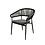 Veba Flint - Stapelbare armstoel incl. zitkussen | Zwart | 62x64x76(H)cm | 151511