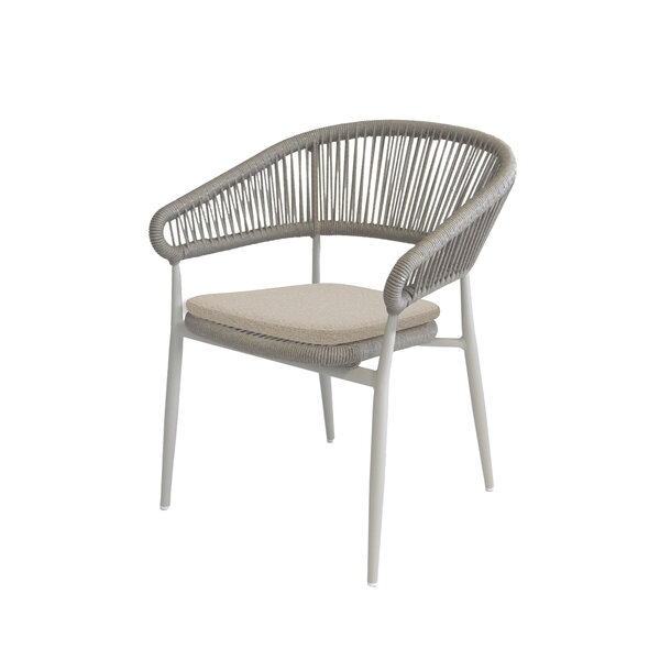 Veba Flint - Stapelbare armstoel incl. zitkussen | Zand | 62x64x76(H)cm | 151591