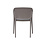 Veba Giethoorn - Stapelbare stoel polypropylene | Warm grijs | 54.5x55x77.5(H)cm | 554432