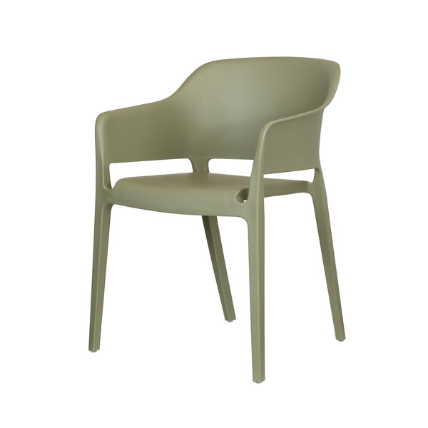 Veba Giethoorn - Stapelbare stoel polypropylene | Moss groen | 54.5x55x77.5(H)cm | 554451