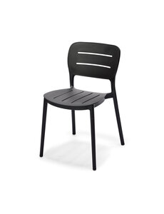 Veba Propi - Stapelbare stoel polypropylene | Zwart | 46x53x79(H)cm | 50721