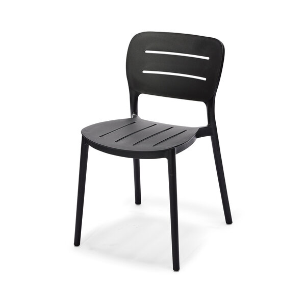 Veba Propi - Stapelbare stoel polypropylene | Zwart | 46x53x79(H)cm | 50721