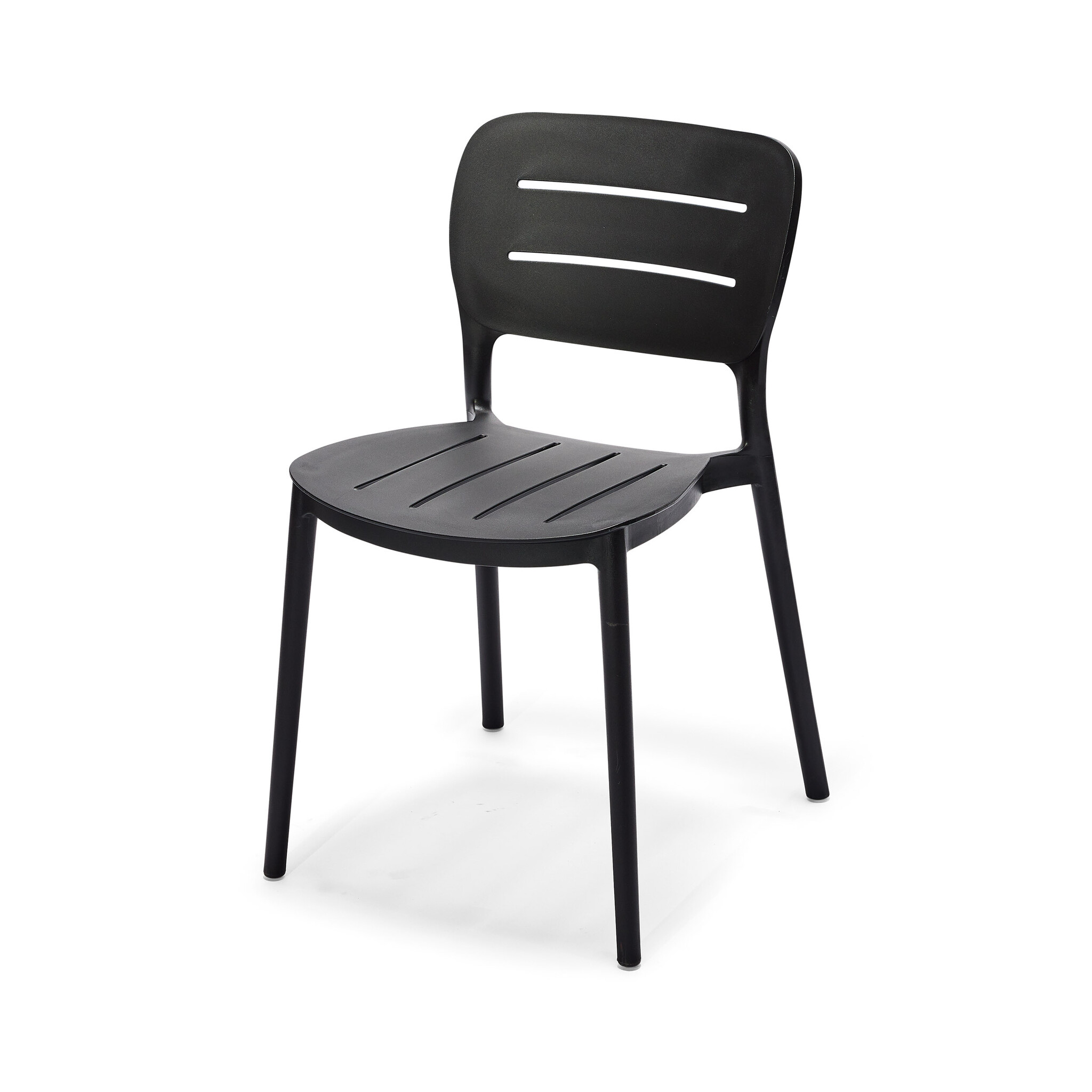 Veba Propi - Stapelbare stoel polypropylene | Zwart | 46x53x79(H)cm | 50721