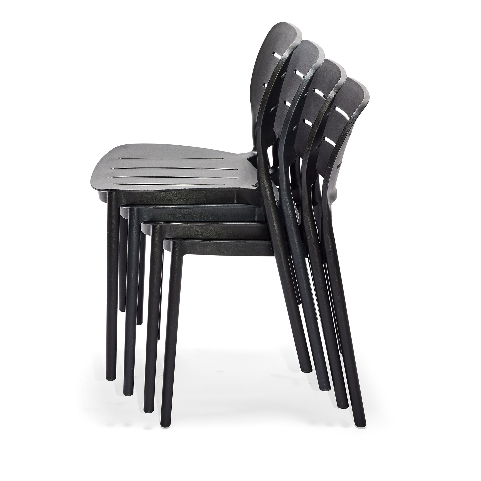 Veba Propi - Stapelbare stoel polypropylene | Zwart | 46x53x79(H)cm | 50721, foto 4 van 5