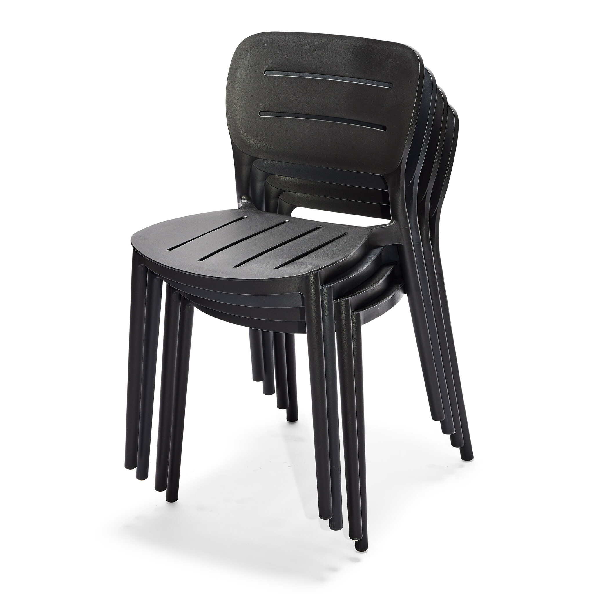 Veba Propi - Stapelbare stoel polypropylene | Zwart | 46x53x79(H)cm | 50721, foto 5 van 5