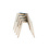 Veba Keeve - Stoel met stapelbaar frame - Gestoffeerde kuip | Hout/Donker grijs | 47x53x83(H)cm | 505F159532