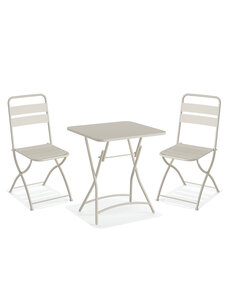 Veba Breeze - Bistroset - 1 tafel met 2 stoelen | Zand | Chair: 43 | Table: 60xChair: 54 | Table: 60xChair: 87,5 | Table: 71,5(H)cm | 5082220822