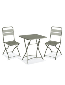 Veba Breeze - Bistroset - 1 tafel met 2 stoelen | Groen | Chair: 43 | Table: 60xChair: 54 | Table: 60xChair: 87,5 | Table: 71,5(H)cm | 5082320823