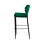 Veba Louis - Stapelbare barstoel met velours bekleding | Groen | 46x49x109(H)cm | 52102
