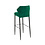 Veba Louis - Stapelbare barstoel met velours bekleding | Groen | 46x49x109(H)cm | 52102