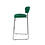 Veba Mundo - Stapelbare barstoel met velours bekleding | Groen | 46.5x49x105(H)cm | 53103