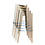 Veba Keeve - Barstoel met stapelbaar frame - Polypropylene zitting | Hout/Wit | 47x53x119(H)cm | 506F01SW