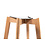 Veba Keeve - Barstoel met stapelbaar frame - Gestoffeerde zitting | Hout/Groen | 47x53x119(H)cm | 506F159552