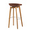 Veba Keeve - Barkruk lage kuip met stapelbaar frame - Gestoffeerde zitting | Hout/Bruin-Rood | 44.5x46x90(H)cm | 506F159583