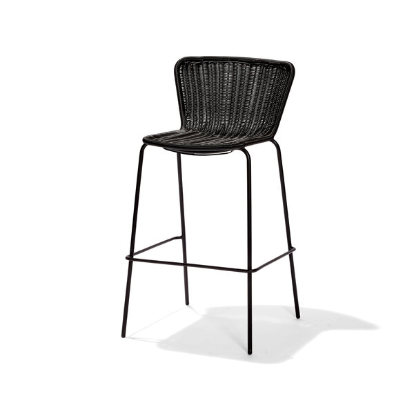 Veba Luca - Stapelbare barstoel | Zwart | 58.5x51x105(H)cm | 150514