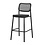 Veba Dante - Stapelbare barstoel | Zwart Frame + Rope | 52x61x112(H)cm | 150513