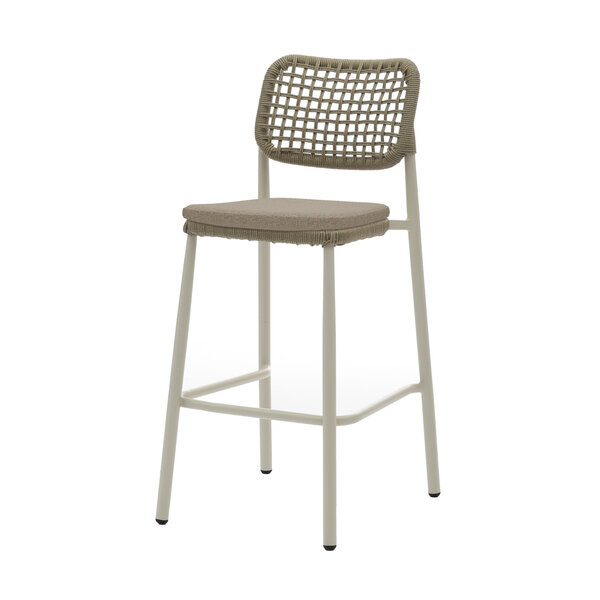 Veba Dante - Stapelbare barstoel | Zand Frame + Rope | 52x61x112(H)cm | 150593