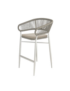 Veba Flint - Stapelbare barstoel | Zand Frame + Rope | 60x61x107(H)cm | 150592