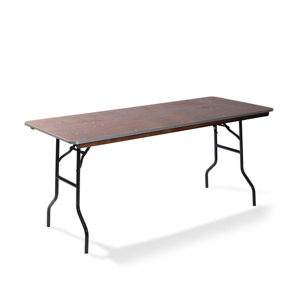 Veba Zane - Inklapbare event tafel rechthoekig 122x76 cm | Zwart/Hout | 122x76x76(H)cm | 21122