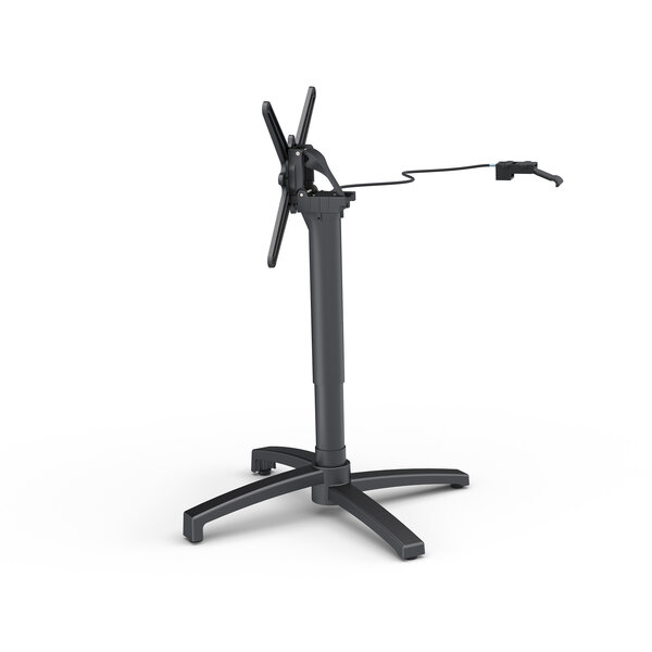 Veba X Cross - Pneumatisch verstelbaar tafelonderstel | Zwart | 67x67x72/107(H)cm | 11010