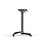 Veba X Cross - Terrastafel met zwart onderstel + Zwart HPL Tafelblad Ø70 cm | Zwart + Zwart | 70x70x74(H)cm | 110031070