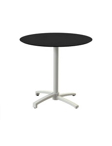 Veba X Cross - Terrastafel met zand onderstel + Zwart HPL Tafelblad 70x70 cm | Zand + Zwart | 70x70x74(H)cm | 110091070
