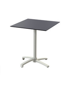Veba X Cross - Terrastafel met zand onderstel + Zwart HPL Tafelblad 70x70 cm | Zand + Zwart | 70x70x74(H)cm | 110091077