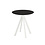 Veba Infinity - Terrastafel met wit onderstel + Zwart HPL Tafelblad 70x70 cm | Wit + Zwart | 70x70x73.2(H)cm | 120021070