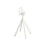 Veba Infinity - Terrastafel met wit onderstel + Zwart HPL Tafelblad 70x70 cm | Wit + Zwart | 70x70x73.2(H)cm | 120021070