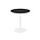 Veba Urban - Terrastafel met wit onderstel + Zwart HPL Tafelblad Ø70 cm | Wit + Zwart | 70x70x73.2(H)cm | 130021070