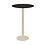 Veba Urban - Bartafel met zand onderstel + Zwart HPL Ø70 cm | Zand + Zwart | 70x70x109.2(H)cm | 130061070